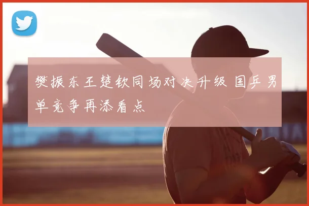 樊振东王楚钦同场对决升级 国乒男单竞争再添看点