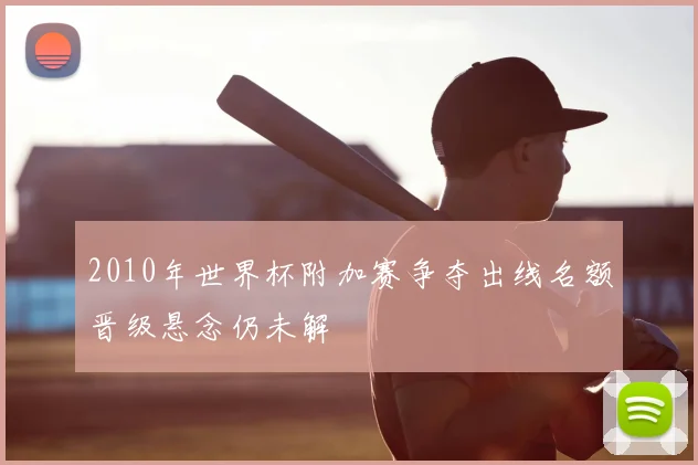 2010年世界杯附加赛争夺出线名额晋级悬念仍未解